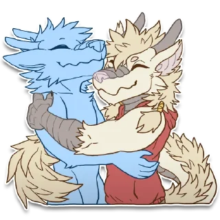 Telegram sticker 🤗 Raen - @raendragon