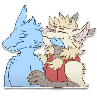 Telegram sticker 🤗 Raen - @raendragon