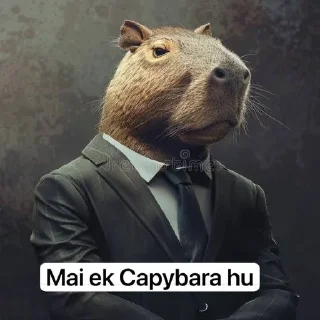 Video sticker 🌟 Mai ek Capybara hu :: @fStikBot