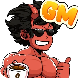 Телеграм стикер 🫥 DevilK