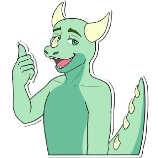 Telegram sticker 👍 Subzerus the lizard