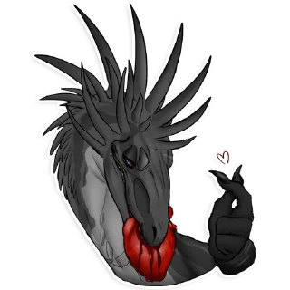 Telegram sticker ❤️ Virgil in a nutshell