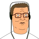 Telegram sticker 🎧 King of the Hill