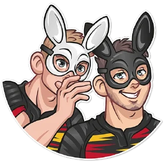 Telegram stiker 🐰 Amazing Rugby