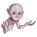 Telegram sticker 🤷‍♂️ Gollum