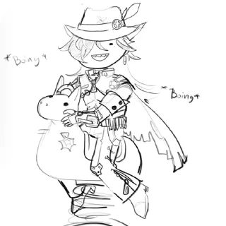 Telegram stiker 🤠 boothill my beloved ♡ @Boothill_Simp_And_Fan