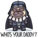 Telegram sticker 😏 Pug Power