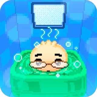 Telegram sticker 🧖‍♀️ 안경아리만두