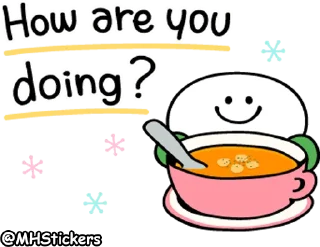 Telegram stiker 🍜 @MHStickers Spoiled Rabbit Smile Person Kind Words