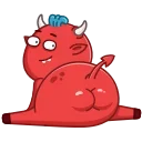 Telegram sticker 🍑 Lil Diablo
