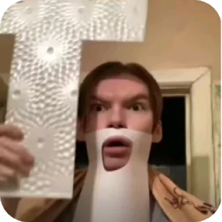 Sticker 🆘 Еблан хата