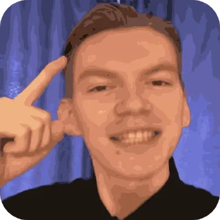 Telegram sticker 🤓 Еблан хата