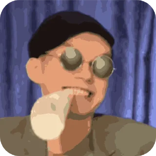 Telegram sticker 😉 Еблан хата