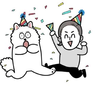 Video sticker 💬 극한 견주 마일로와 솜이의 극한 인생! By @KakaoEmoticon