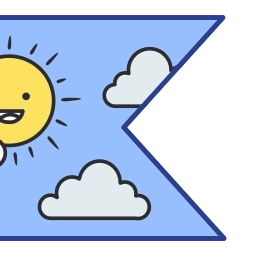 Sticker ⛅️ separadores @emojique