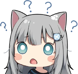 Telegram sticker 🤔 Nachonekodayo @jp_stickers