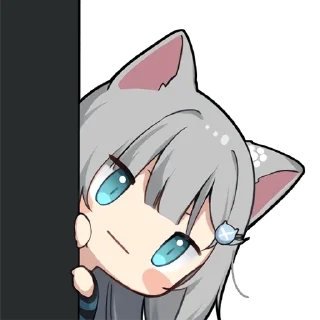 Telegram sticker 👀 Nachonekodayo @jp_stickers