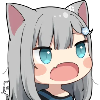 Telegram sticker 😲 Nachonekodayo @jp_stickers