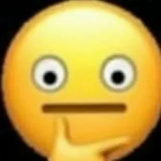 Телеграм стикер 🤔 Emoji