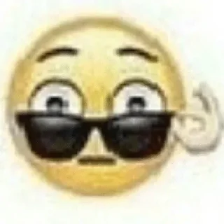 Телеграм стикер 😎 Emoji