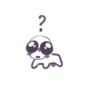 Telegram sticker ❓ аутистический