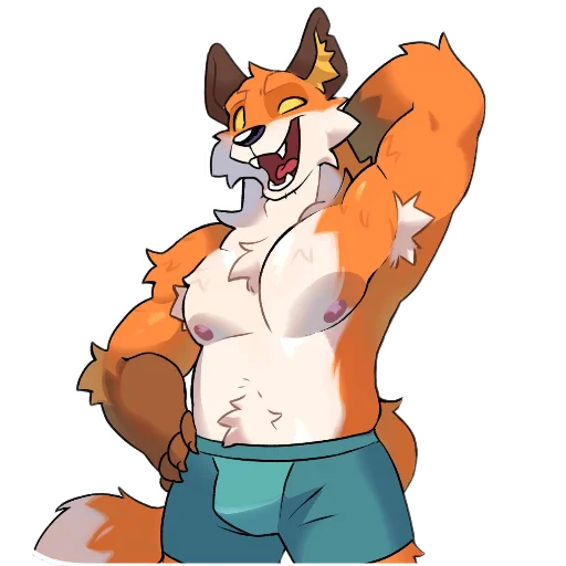 Sticker 💪 Gay Furry