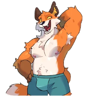 Sticker 💪 Gay Furry