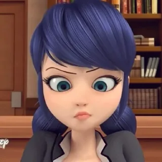 Telegram sticker 🐞 Marinette Dupain-Cheng by: @Darkdemons 🐞🚏