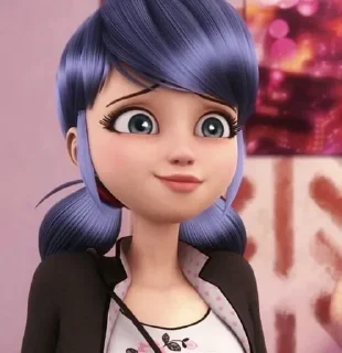 Telegram sticker 🐞 Marinette Dupain-Cheng by: @Darkdemons 🐞🚏