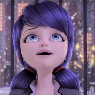 Telegram sticker 🐞 Marinette Dupain-Cheng by: @Darkdemons 🐞🚏