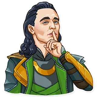 Telegram sticker 🤫 Loki