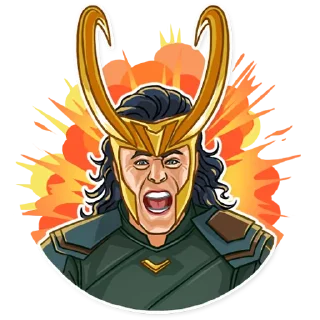 Telegram sticker 🤬 Loki