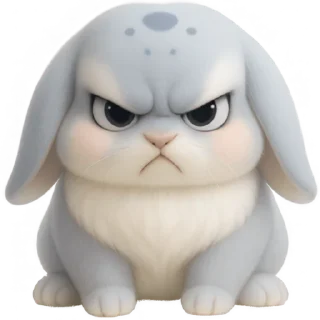 Telegram sticker 😡 Милый Пухляк @Nyasticks