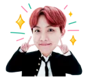 Telegram sticker ✌️ BTS "LOVE MYSELF" by @WithBTS
