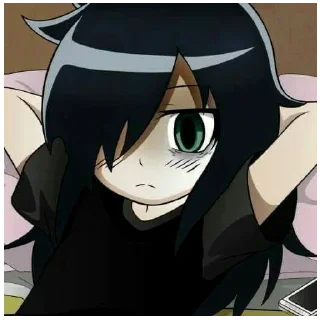 Telegram sticker 😒 Tomoko Kuroki