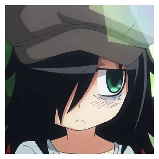 Telegram sticker 😒 Tomoko Kuroki