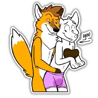 Telegram sticker 💧 Foxbrush Tailhole (NSFW Foxbrush Tailwag)