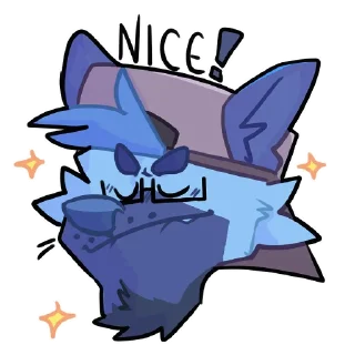 Telegram sticker ✨ GAY WOLFDOG BEING GAYx2