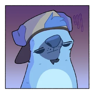 Telegram sticker 😐 GAY WOLFDOG BEING GAYx2