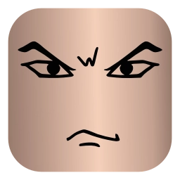 Sticker 😠 Roblox Faces 👉 @kotletovvemoji
