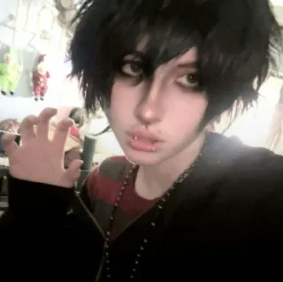 Telegram sticker 🕳 tired vamp emo @claithings