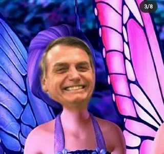 Telegram sticker 🫰 Jair bolsonaro
