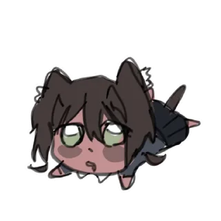 Telegram sticker 🛏️ Смешные коты и не только