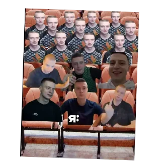 Telegram sticker 👥 друн