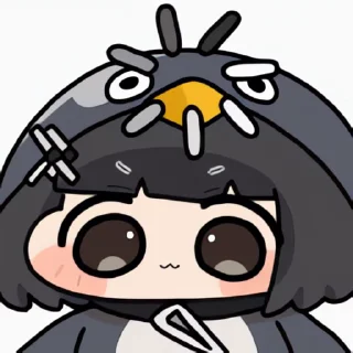 Video sticker 👻 로로 꾸꾸까까콘1 @DCConSticker