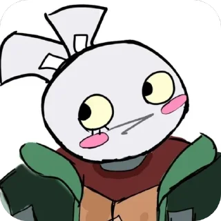 Telegram sticker ☺️ Garbo🐇🐇🐇