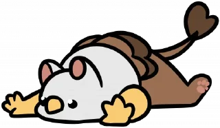 Telegram sticker 🧎 Mallow is back