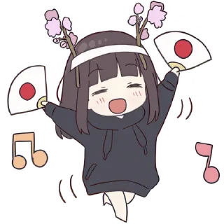 Telegram sticker 🪭 Куруми-чан 7 @Nyasticks
