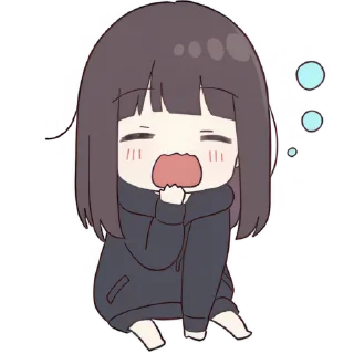 Telegram sticker 🥱 Куруми-чан 7 @Nyasticks