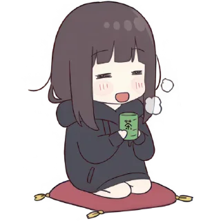 Telegram sticker 🍵 Куруми-чан 7 @Nyasticks